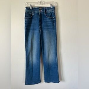 MOTHER Maven Blue wide Straight Jeans NWOT Hemmed